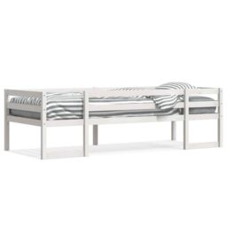Berkfield Home Kids' Bed Frame without Mattress White 90x200 cm Solid Wood Pine - thumbnail 2