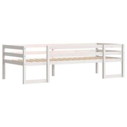 Berkfield Home Kids' Bed Frame without Mattress White 90x200 cm Solid Wood Pine - thumbnail 3