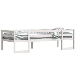 Berkfield Home Kids' Bed Frame without Mattress White 90x200 cm Solid Wood Pine - thumbnail 4
