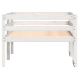 Berkfield Home Kids' Bed Frame without Mattress White 90x200 cm Solid Wood Pine - thumbnail 6