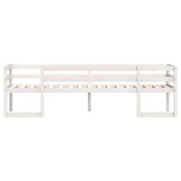 Berkfield Home Kids' Bed Frame without Mattress White 90x200 cm Solid Wood Pine - thumbnail 5