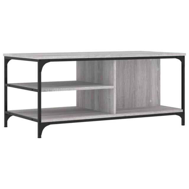 Berkfield Home Coffee Table Grey Sonoma 100x50x45 cm Engineered Wood - Size: 100 x 50 x 45 cm - image 1