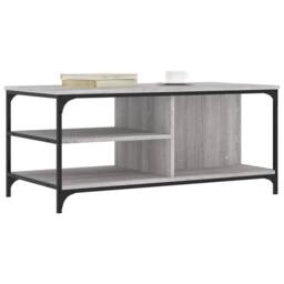 Berkfield Home Coffee Table Grey Sonoma 100x50x45 cm Engineered Wood - Size: 100 x 50 x 45 cm - thumbnail 3