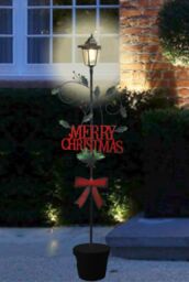 Groundlevel Indoor / Outdoor 114cm Tall Christmas lantern light - Merry Christmas - thumbnail 1