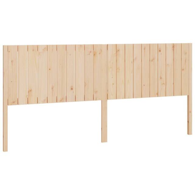 Berkfield Home Bed Headboard 205.5x4x100 cm Solid Wood Pine in Natural - image 1