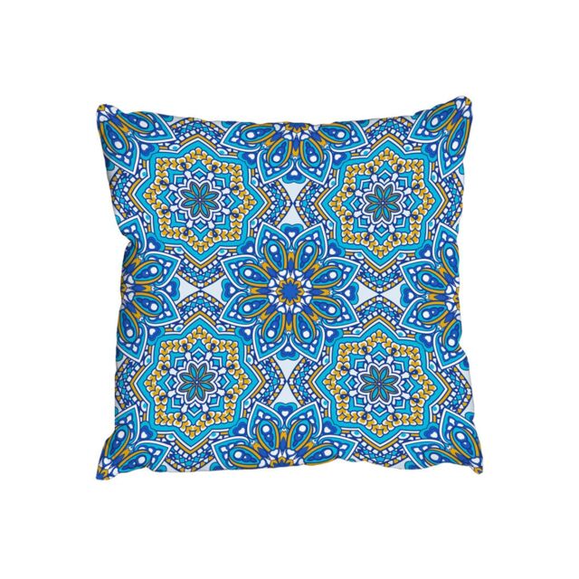 Benjamin Tate Design Cushions - Floral & geometric embellished tiles (Cushion)