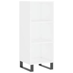 Berkfield Home Highboard White 34.5x34x180 cm Engineered Wood - thumbnail 7