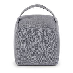 FLAVORA Weighted Fabric Cube Door Stop in Grey - Size: 0.6m2 - thumbnail 2