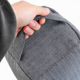 FLAVORA Weighted Fabric Cube Door Stop in Grey - Size: 0.6m2 - thumbnail 4