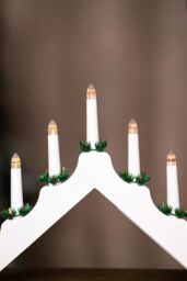 Marco Paul Christmas Candle Bridge Traditional LED Flameless Candles in White - thumbnail 4