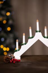 Marco Paul Christmas Candle Bridge Traditional LED Flameless Candles in White - thumbnail 3