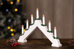Marco Paul Christmas Candle Bridge Traditional LED Flameless Candles in White - thumbnail 2