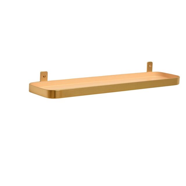 Melody Maison Gold & Peach Enamelled Metal Wall Shelf - 50cm - image 1