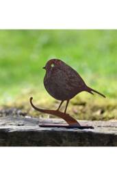 KDMD Nature Silhouette Robin On Branch in Brown - thumbnail 1