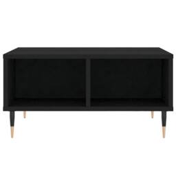 Berkfield Home Decorative Coffee Table Black 60x60x30 cm Engineered Wood - Size: 60 x 60 x 30 cm - thumbnail 4