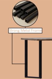 Home Discount Vida Designs 4 Seater Dining Table With U Shape Legs MDF Dining Kitchen Furniture in Walnut - thumbnail 5