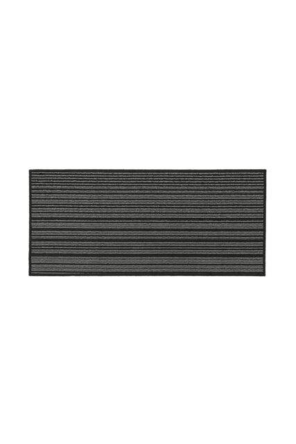 JVL Arona Machine Washable Latex Backed Runner Doormat 57x150cm, Black - Size: 50 cm x 150 cm - image 1