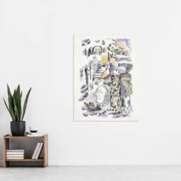 "Artery8 Ghosts Design for Urne Buriall Book Nash Wall Art Poster Print - Size: W24"" x H32""" - thumbnail 4