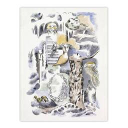 "Artery8 Ghosts Design for Urne Buriall Book Nash Wall Art Poster Print - Size: W24"" x H32""" - thumbnail 1