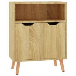 Berkfield Home Sideboard Sonoma Oak 60x30x72 cm Engineered Wood in Brown - Size: 60 x 30 x 72 cm - thumbnail 2