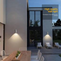 Kelvenix Stainless Steel Pir Outdoor Wall Light PIR Motion Sensor in Silver - thumbnail 2
