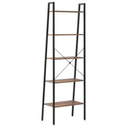Berkfield Home 5-Tier Standing Shelf Dark Brown & Black 56x35x174 cm - Size: 56 x 35 x 174 cm - thumbnail 5