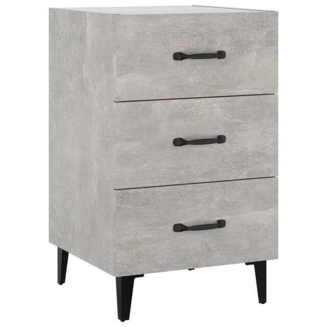 Berkfield Home Bedside Cabinet Concrete Grey 40x40x66 cm Engineered Wood - Size: 40 x 40 x 66 cm - image 1