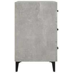Berkfield Home Bedside Cabinet Concrete Grey 40x40x66 cm Engineered Wood - Size: 40 x 40 x 66 cm - thumbnail 4