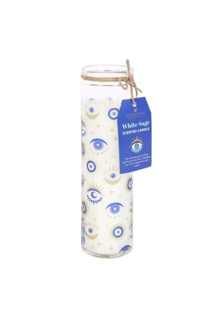 KDMD All Seeing Eye White Sage Tube Candle - image 1