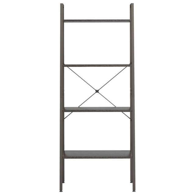 Berkfield Home Practical 4-Tier Standing Shelf Black 56x35x140 cm - Size: 56 x 35 x 140 cm - image 1