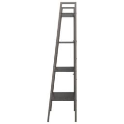 Berkfield Home Practical 4-Tier Standing Shelf Black 56x35x140 cm - Size: 56 x 35 x 140 cm - thumbnail 4