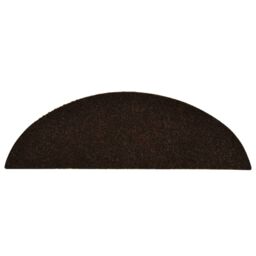 Berkfield Home Self-adhesive Stair Mats 15 pcs Brown 56x17x3 cm Needle Punch - Size: Medium - thumbnail 6