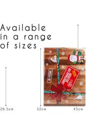 VFM e-Store Christmas Eve Box Favour Boxes, for Xmas in Brown - thumbnail 3