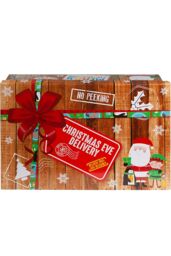 VFM e-Store Christmas Eve Box Favour Boxes, for Xmas in Brown - thumbnail 1