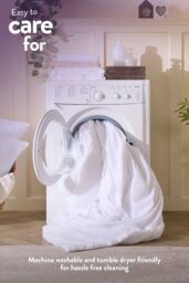 Slumberdown Cosy Nights 15 Tog Winter Duvet in White - Size: Super King - thumbnail 6