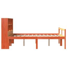 Berkfield Home Bookcase Bed without Mattress Wax Brown 140x190 cm Solid Wood - thumbnail 5
