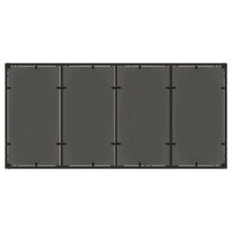 Berkfield Home Garden Table with Glass Top Black 190x90x75 cm Poly Rattan - Size: 190 x 90 x 75 cm - thumbnail 7