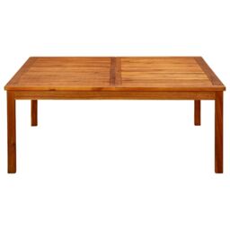 Berkfield Home Garden Coffee Table 110x110x45 cm Solid Acacia Wood in Brown - Size: 110 x 110 x 45 cm - thumbnail 2