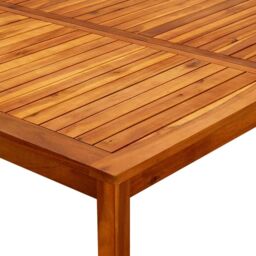 Berkfield Home Garden Coffee Table 110x110x45 cm Solid Acacia Wood in Brown - Size: 110 x 110 x 45 cm - thumbnail 5