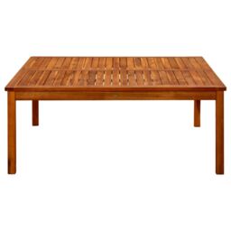 Berkfield Home Garden Coffee Table 110x110x45 cm Solid Acacia Wood in Brown - Size: 110 x 110 x 45 cm - thumbnail 3