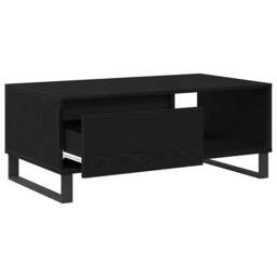 Berkfield Home Elegant Coffee Table Black Oak 90x50x36, 5 cm Engineered Wood - thumbnail 5