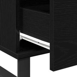 Berkfield Home Elegant Coffee Table Black Oak 90x50x36, 5 cm Engineered Wood - thumbnail 9