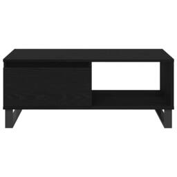 Berkfield Home Elegant Coffee Table Black Oak 90x50x36, 5 cm Engineered Wood - thumbnail 7