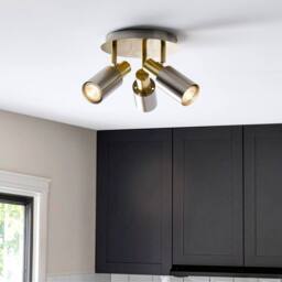 Pagazzi Hayes Matte Nickel 3-Light Spotlight Plate in Grey - thumbnail 1