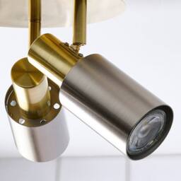 Pagazzi Hayes Matte Nickel 3-Light Spotlight Plate in Grey - thumbnail 4