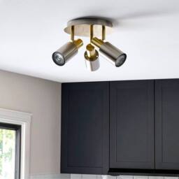Pagazzi Hayes Matte Nickel 3-Light Spotlight Plate in Grey - thumbnail 2