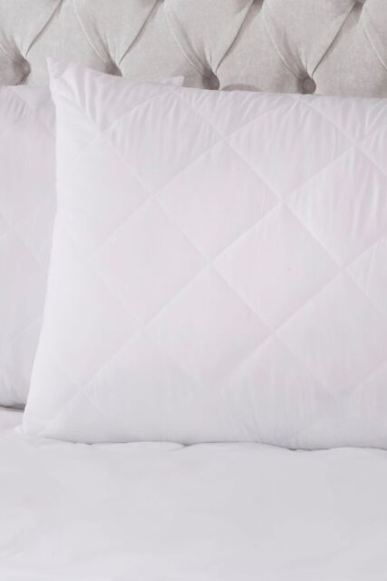 BHS Bamboo Pillow Protector Pair in White - Size: Standard Pillow Case - image 1