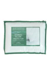 BHS Bamboo Pillow Protector Pair in White - Size: Standard Pillow Case - thumbnail 2