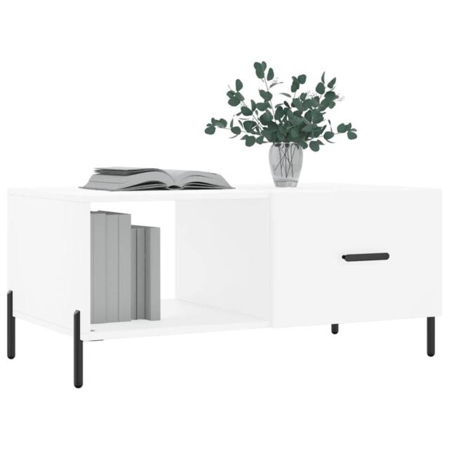 Berkfield Home Decorative Coffee Table White 90x50x40 cm Engineered Wood - Size: 90 x 50 x 40 cm - image 1