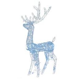 Berkfield Home Acrylic Reindeer Christmas Decorations 2 pcs 120 cm Cold White - thumbnail 3